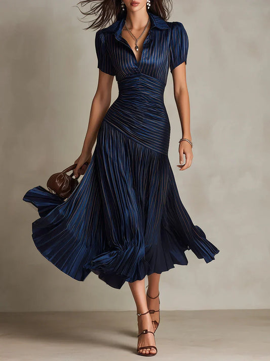 Firenze | Vestido Maxi de Chiffon Vintage Elegante