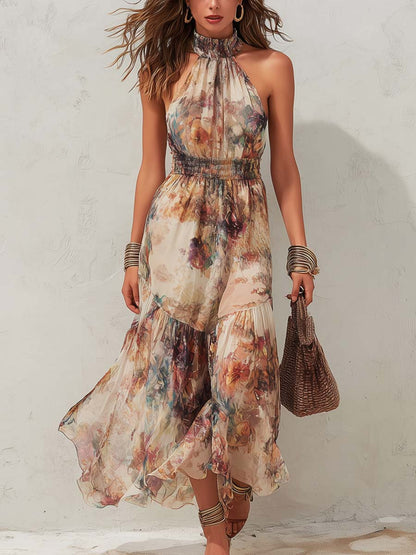 Chloé | Vestido Midi Dulce Floral Vintage