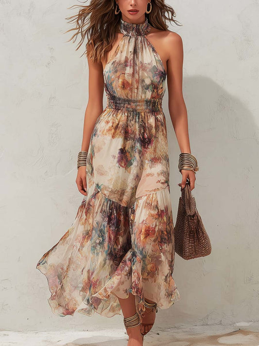 Chloé | Vestido Midi Dulce Floral Vintage