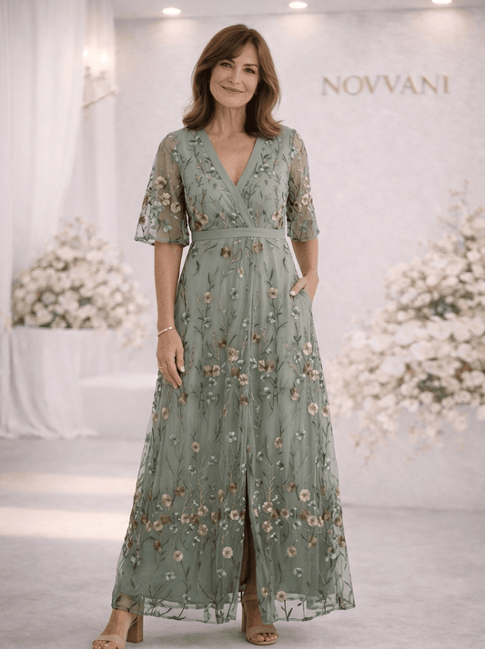 ANGELES | Vestido largo holgado con escote halter y estampado floral