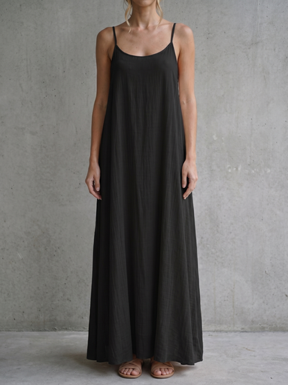 Clara | Vestido espalda al descubierto tirantes ajustables