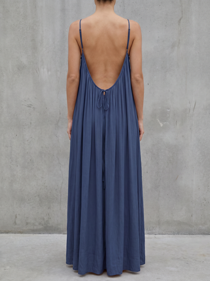 Clara | Vestido espalda al descubierto tirantes ajustables
