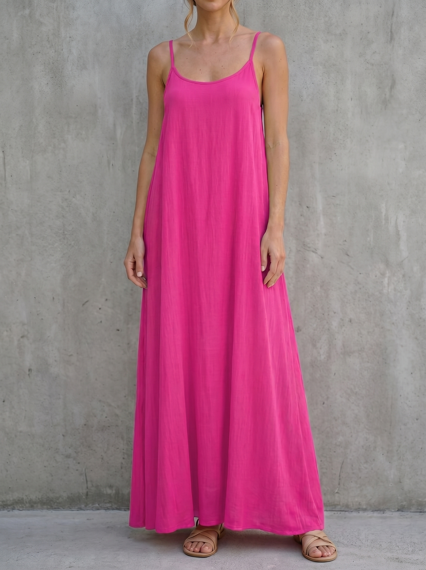 Clara | Vestido espalda al descubierto tirantes ajustables