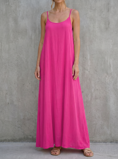 Clara | Vestido espalda al descubierto tirantes ajustables