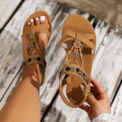 Sandalias transpirables estilo floral